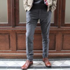 jagvi pantalon city pant flanelle gris 01