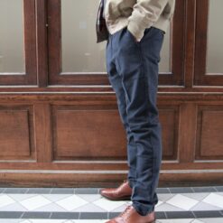 jagvi pantalon city pant flanelle navy 02