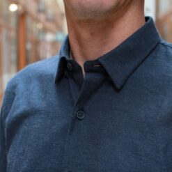 jagvi chemise hidden shirt flanelle navy 02