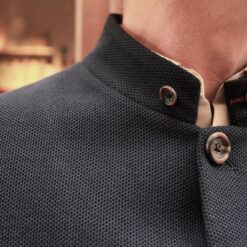 SANDRINO - Piqué  navy – Image 2