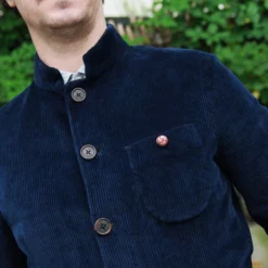 Luis_Trenker_veste_col_officier_sandro_velours_navy_2