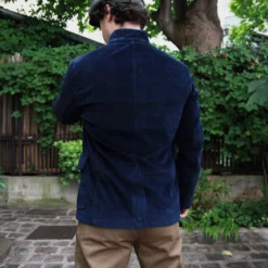 Luis_Trenker_veste_col_officier_sandro_velours_navy_5