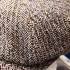 HATTERAS - Laine - Chevrons orange / brun – Image 2