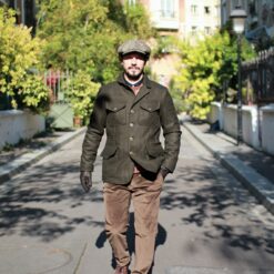 Manuffatura_ceccarelli_veste_manteaux_homme_aligator_kaki_duke_store_paris_1