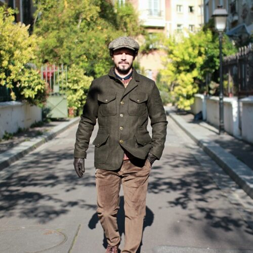 Manuffatura_ceccarelli_veste_manteaux_homme_aligator_kaki_duke_store_paris_1