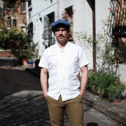 HANSEN_chemise_coton_jonny_white_dobby_DUKE_STORE_PARIS