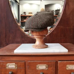 stetson_casquette_haterras_Harris_tweed_marron_1
