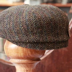stetson_casquette_haterras_Harris_tweed_marron_2
