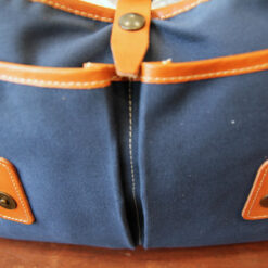 Musette M toile coton - Bleu marin – Image 3