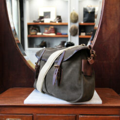 Musette M cuir velours - Musk – Image 2
