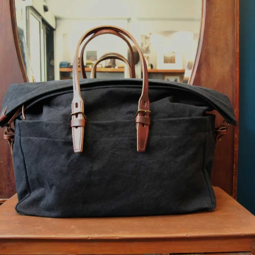 dukestoreparis_bleu_de_chauffe_sac_voyage_cabine_noir_1