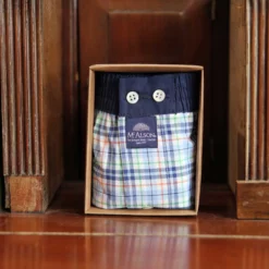 CALECON - Tartan - marine / ciel 4928