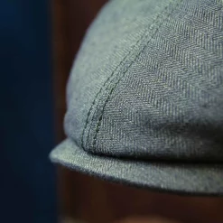 Stetson_casquette_6_pans_chevrons_lin_Olive_4