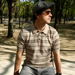 FOLK 1 -  POLO MANCHES COURTES - Beige
