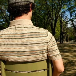 CASA_ISAAC_short_sleeve_polo_folk1_Beige_4