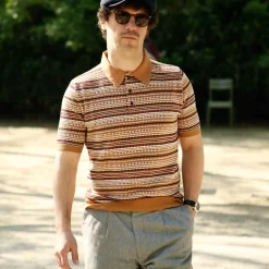 FOLK 1 -  POLO MANCHES COURTES - Ochre