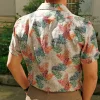 ALTEM_FLOWER_chemise_manches_courtes_Dustin_floral_beige_4