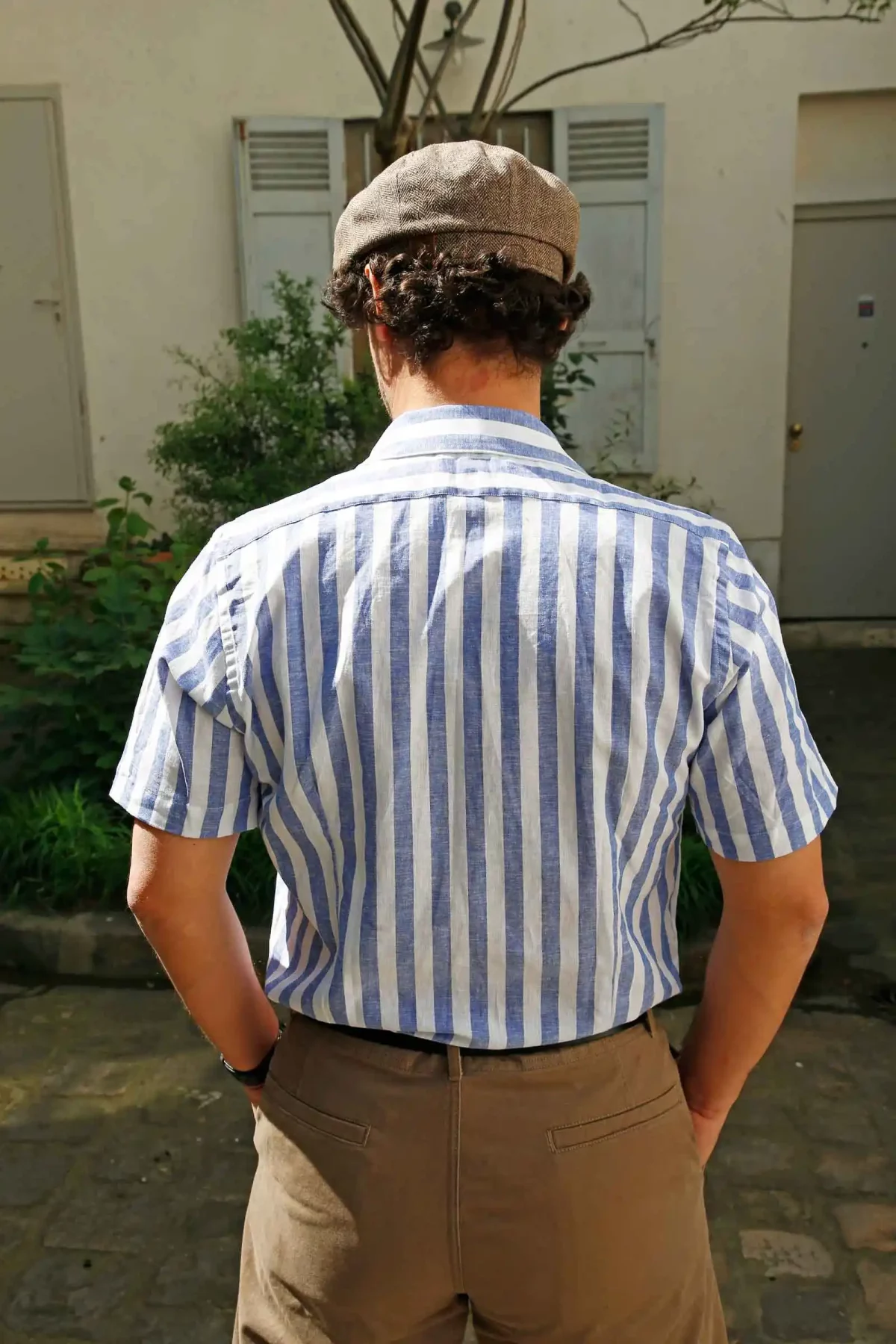 ALTEM_FLOWER_chemise_manches_courtes_Dustin_stripes_bleu_4