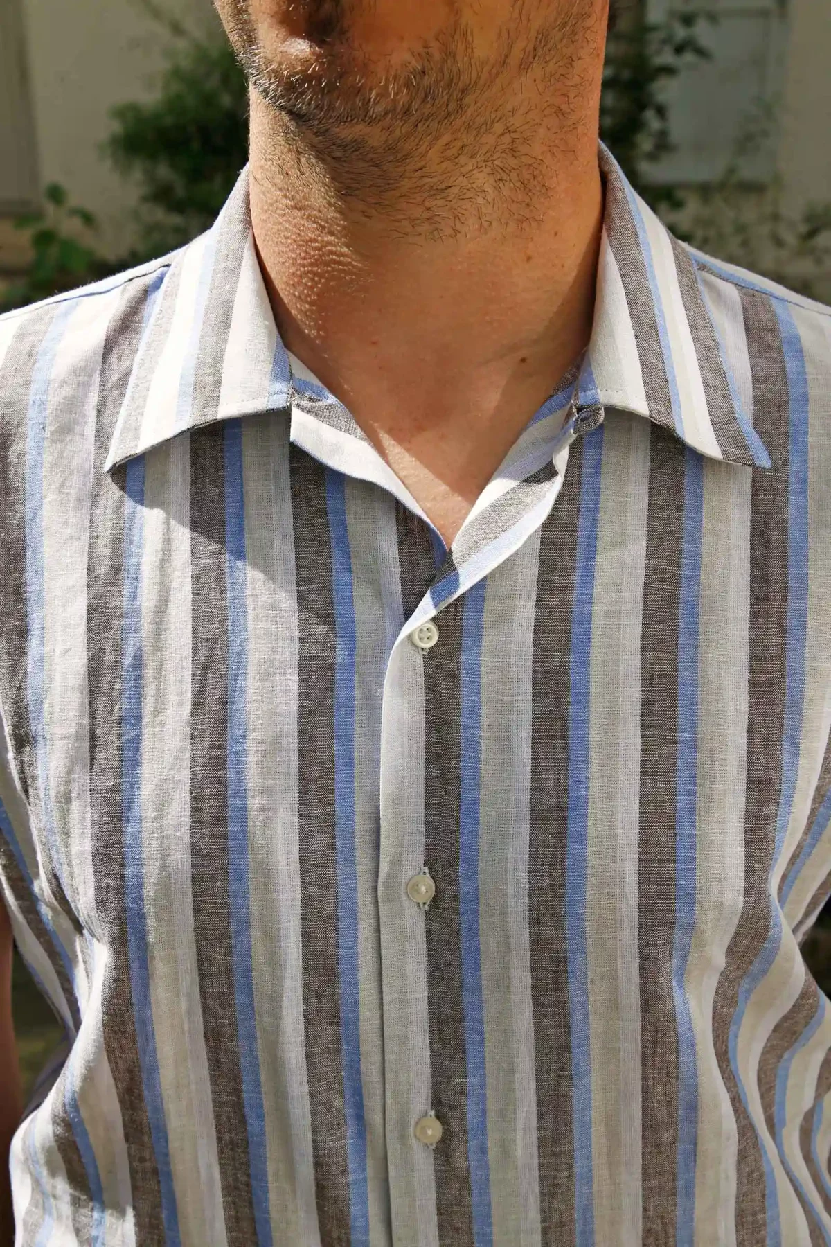 ALTEM_FLOWER_chemise_manches_courtes_Dustin_stripes_tricolor_2