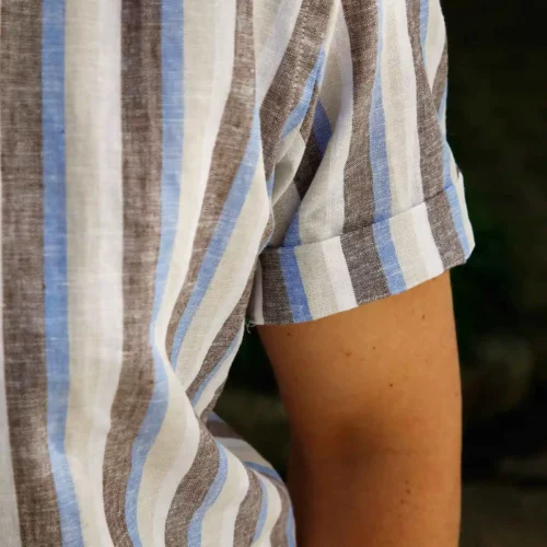 ALTEM_FLOWER_chemise_manches_courtes_Dustin_stripes_tricolor_3