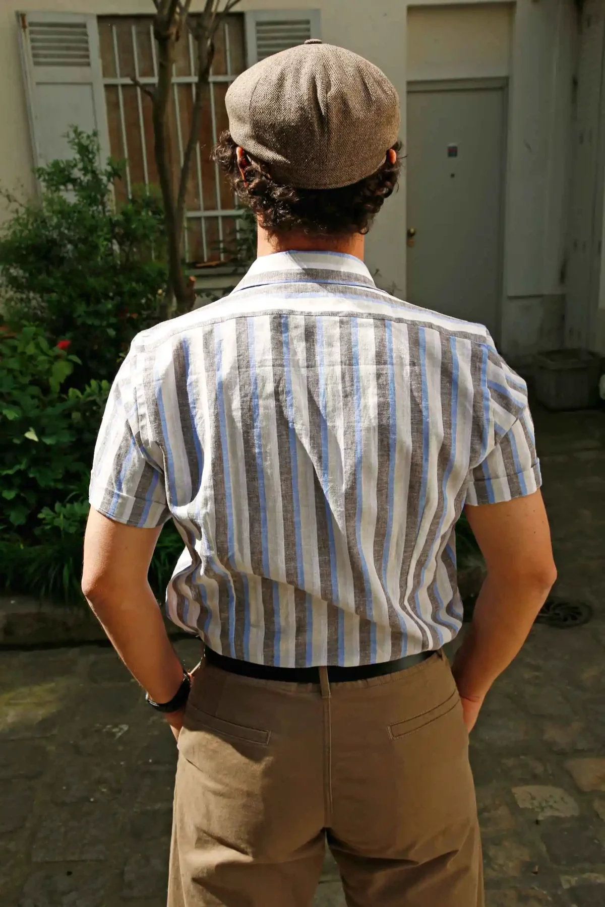 ALTEM_FLOWER_chemise_manches_courtes_Dustin_stripes_tricolor_4