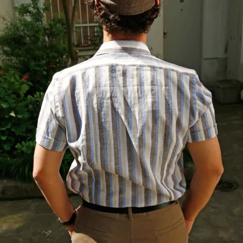ALTEM_FLOWER_chemise_manches_courtes_Dustin_stripes_tricolor_4