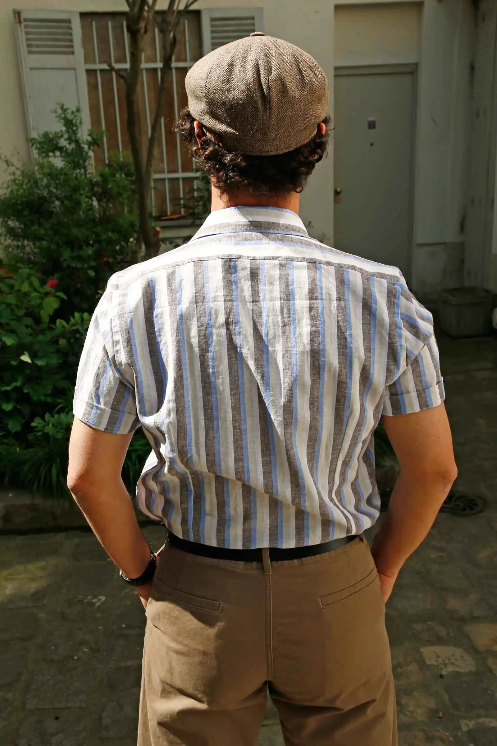 ALTEM_FLOWER_chemise_manches_courtes_Dustin_stripes_tricolor_4