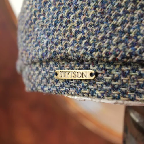 STETSON_casquette_6_panel_harris_tweed_blue_3