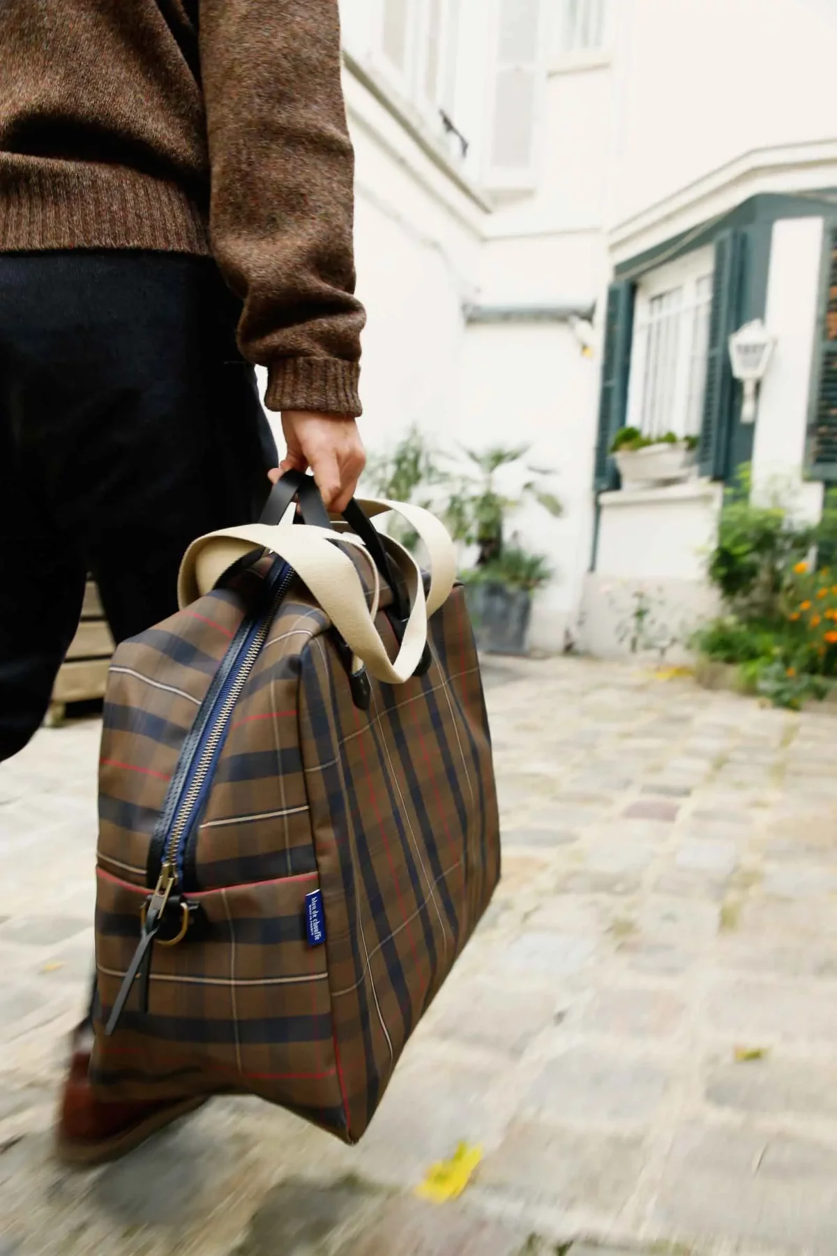 BLEU_DE_CHAUFFE_sac_de_voyage_missak_tartan_marron_2