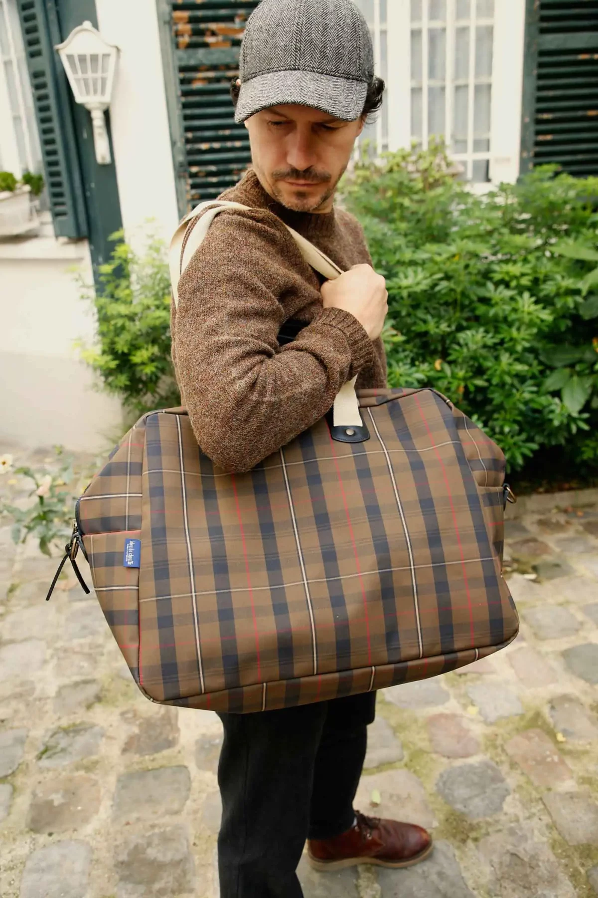 BLEU_DE_CHAUFFE_sac_de_voyage_missak_tartan_marron_3