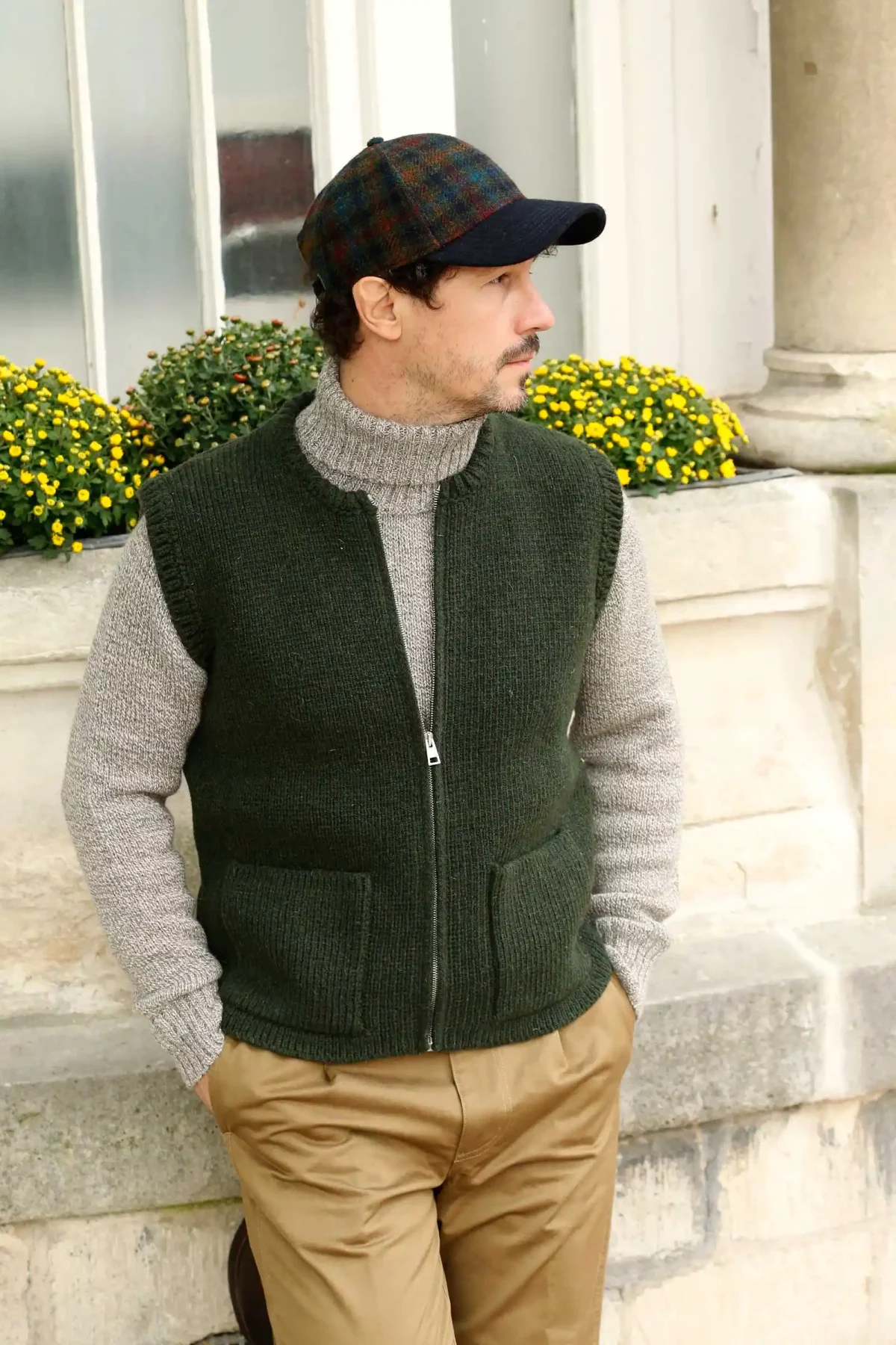 CASA_ISAAC_gilet_folk_81_dark_green_1