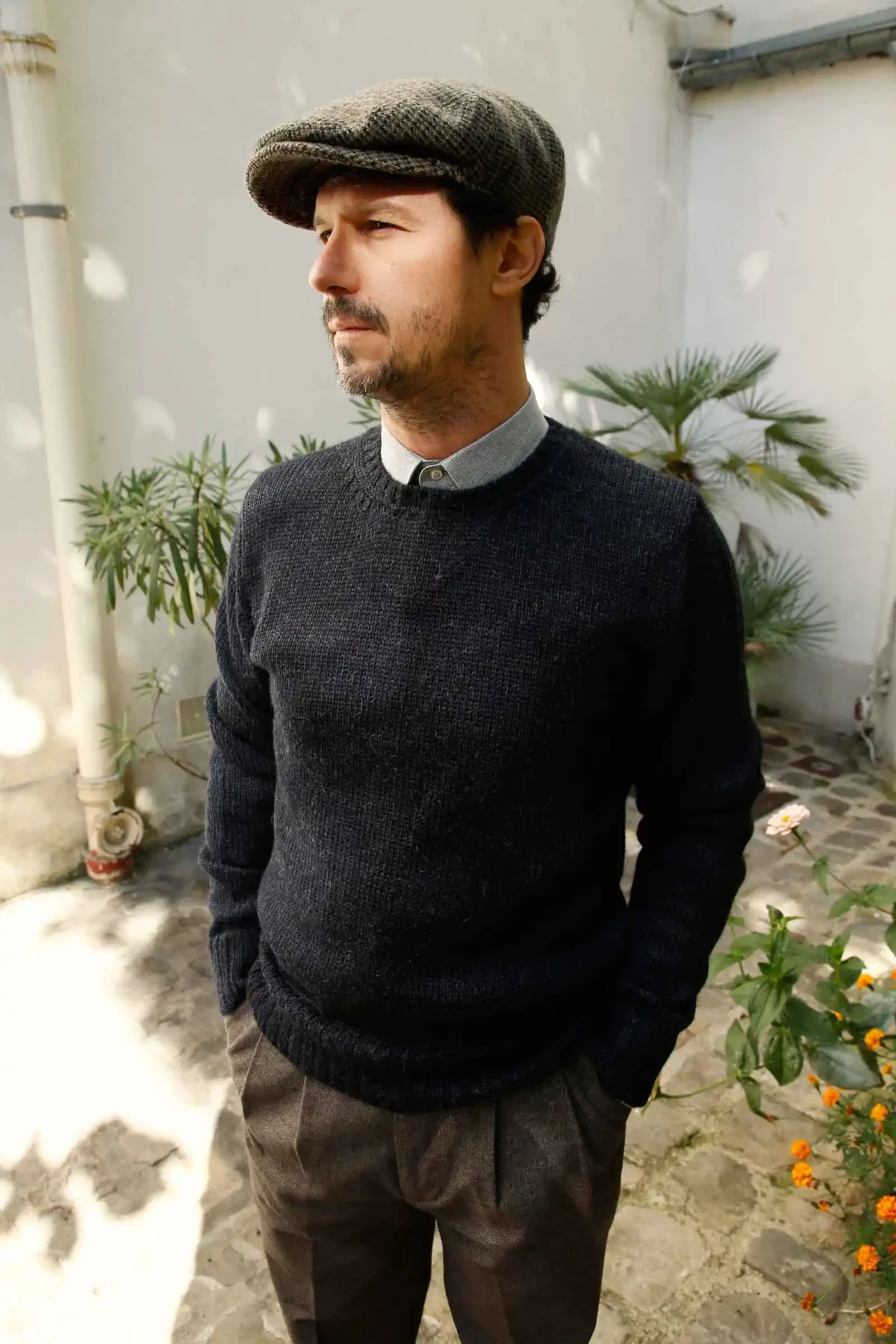 CHICAMA_pull_col_rond_pedro_bleu_nuit_1